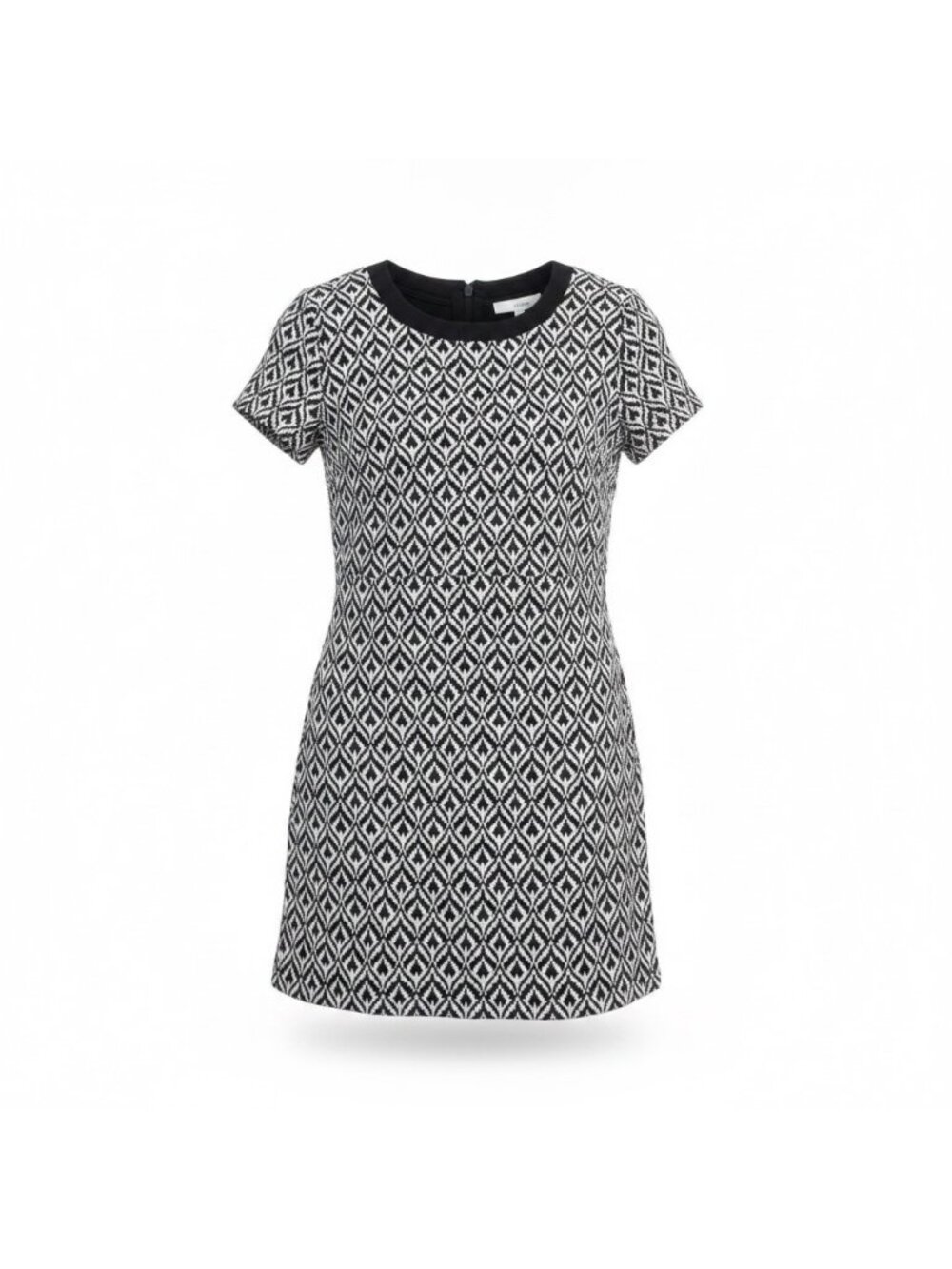 EShakti Womens Black & White Geometric Print Dress Size S/6